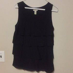 J. Crew Silk Ruffle Top